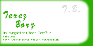 terez borz business card